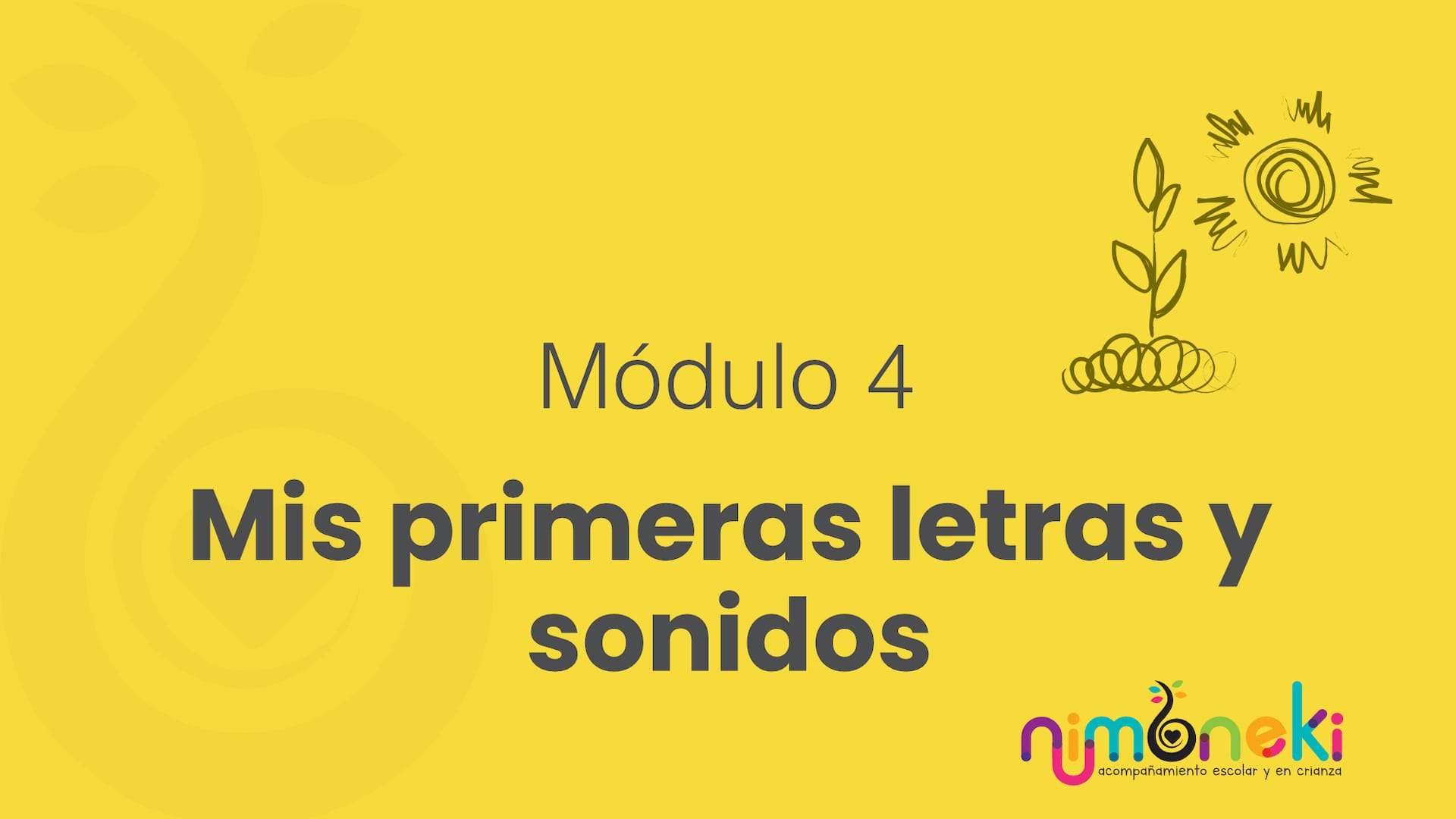Curso Montessori Módulo 4 mis primeras letras y sonidos