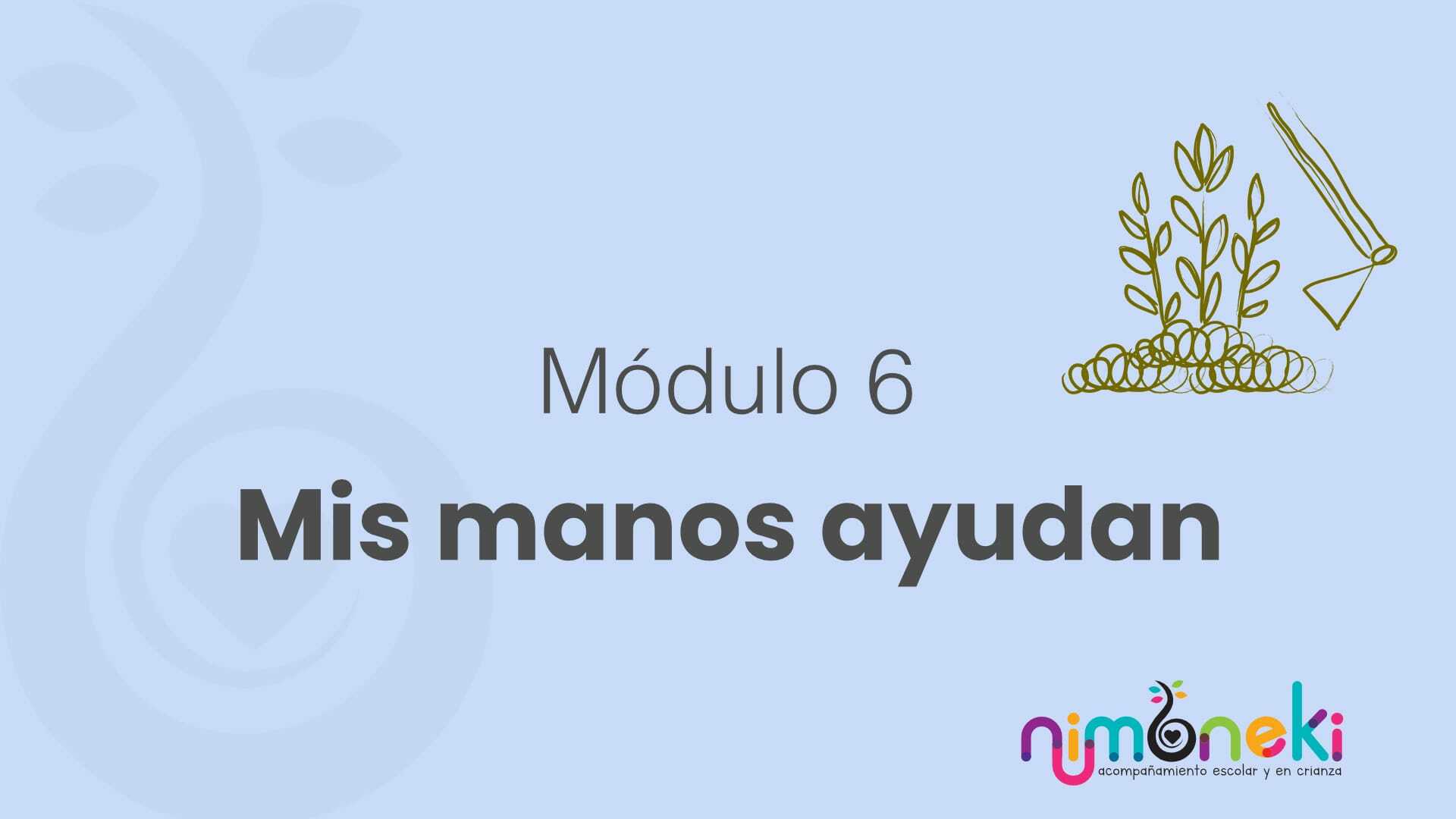 Curso Montessori Módulo 6 mis manos ayudan
