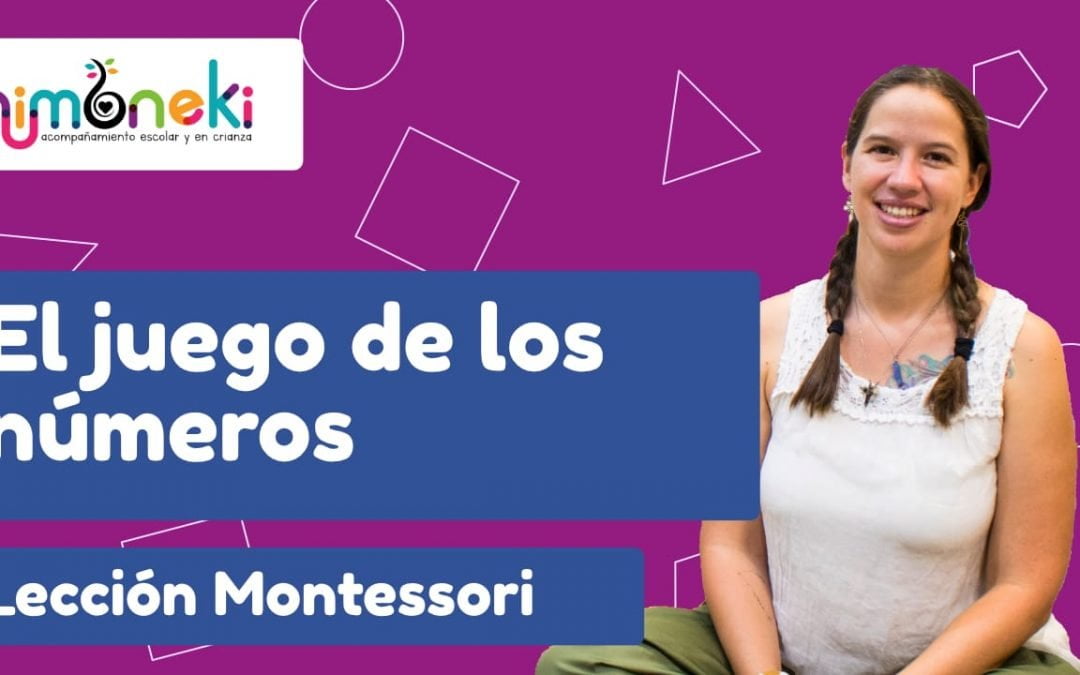 Lección Montessori Juego de los números
